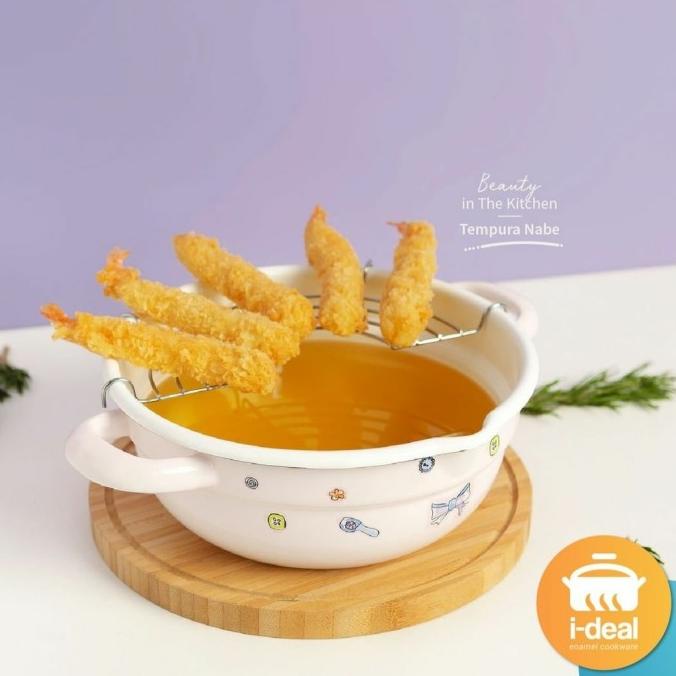 BAYAR DITEMPAT CHEFINA Beauty In The Kitchen TEMPURA NABE Soft PINK 20 cm /PERALATAN MASAK SET/PANCI