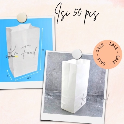 

Paper Bag Kantong Putih Polos 100 lembar