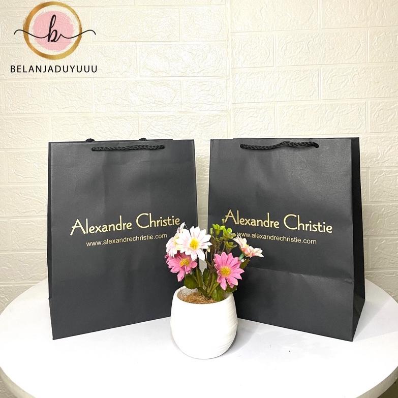 

[KODE 9RPC0] Paper bag Alexandre Christie Hitam Paper Bag Kotak Jam Tangan