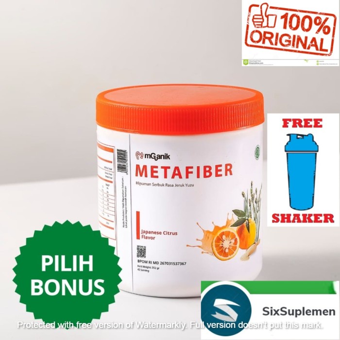 MGANIK METAFIBER 252 Gram 42 Serving Minuman Serat Fiber Diabetes