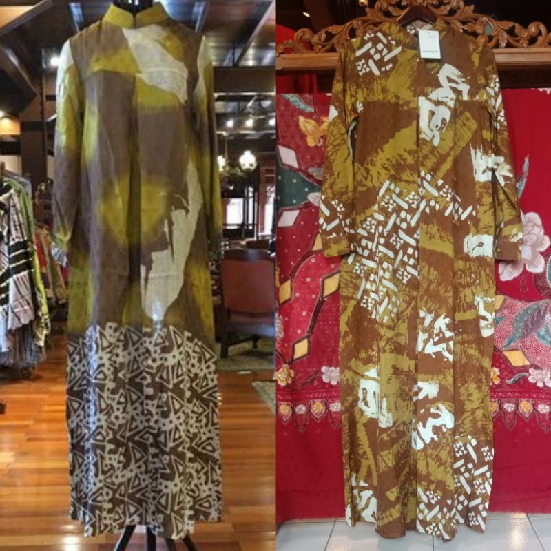 Tania Dress Viscos by Dian Pelangi LIMITED EDITION Busana Muslim Baju Gaun Batik Pesta Pernikahan Ko