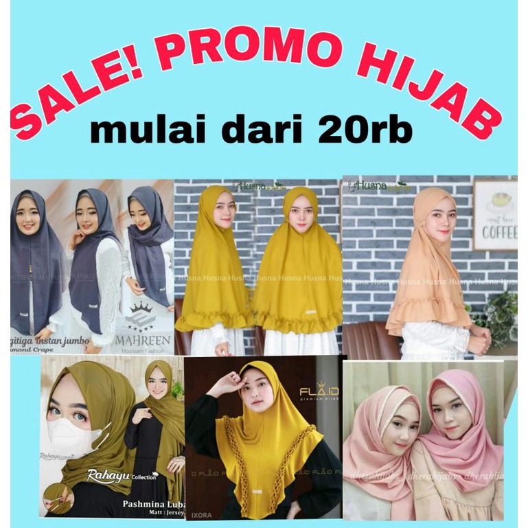 SALE HIJAB. PROMO HIJAB INSTAN.