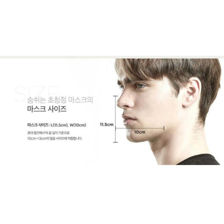 [KODE IFQE8] [1 PCS] SOOMLAB KOREA HYPER PURIFYING BREATHING MASK WITH NANO FIBER FILTER