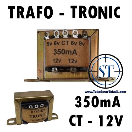 Trafo 350mA 350 mA CT Merk Tronic Transformer TR Travo Power Suppy power Ampli Box Speaker