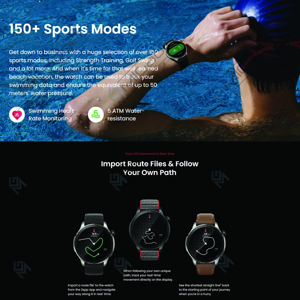 Jam Tangan Amazfit GTR 4 Classic Smartwatch AMOLED GPS Sport Fitness