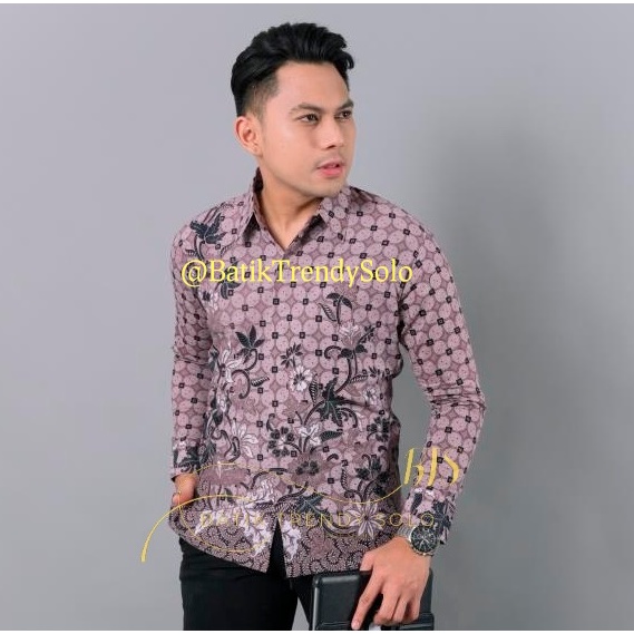 Hem  Kemeja Baju Batik Pria Cowok Laki Laki Slimfit Full Lapis Furing Lengan Panjang Lengan Pendek Original Asli Batik Jumanta Solo Laweyan Size S M L Xl XXL Bahan Katun Premium  166