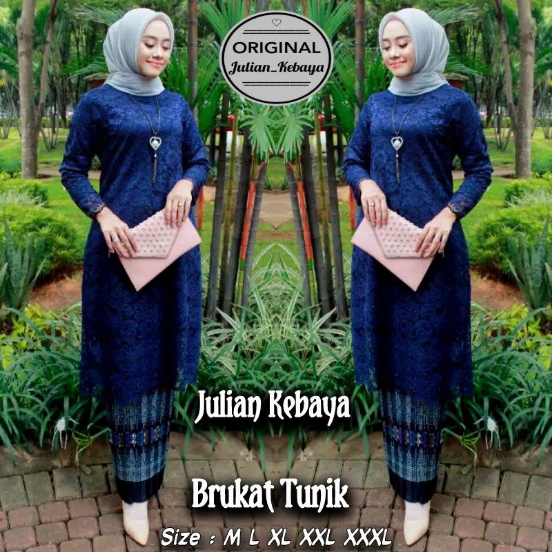 KEBAYA MODERN / TUNIK BROKAT / KEBAYA BROKAT TUNIK / SET KEBAYA BROKAT MODERN / KEBAYA TUNIK BRUKAT