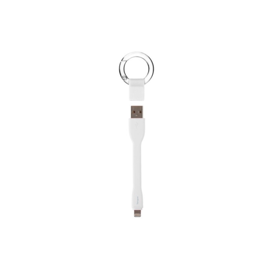 Ring Buckle Lightning Cable Targus ACC99601 2.4A FastCharger MFI White