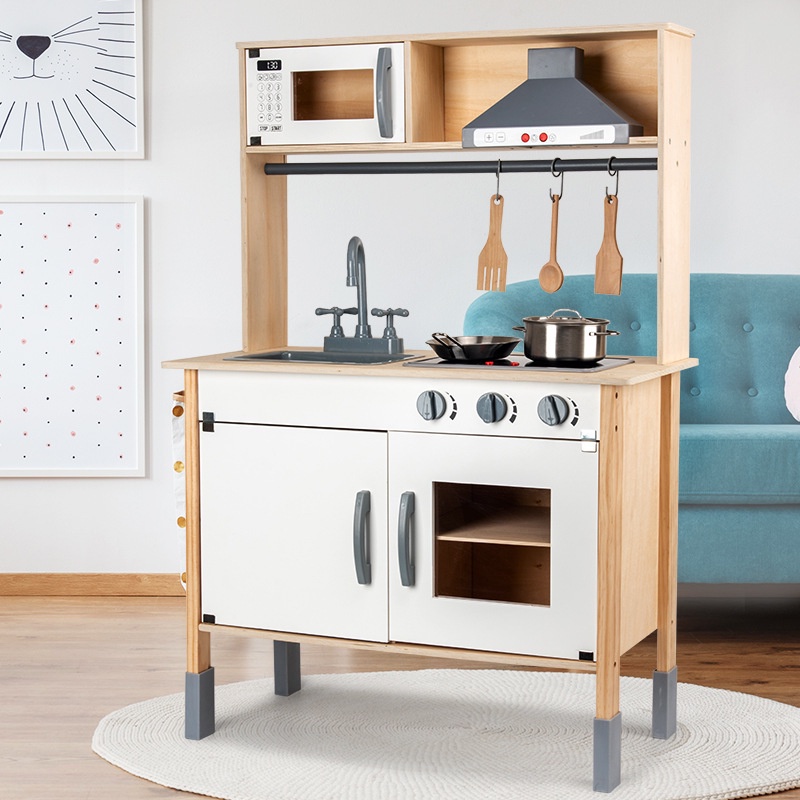 WOODEN KITCHEN SET KIDS NOMINA - mainan masak-masakan - mainan edukasi anak - Pretend Play