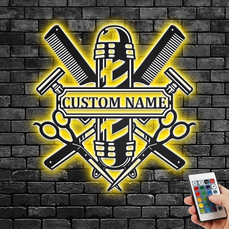 LAMPU HIAS AESTHETIC / TIDUR / KAMAR / RUANG TAMU / DINDING / LED / Motif BARBERSHOP , lampu aesthet