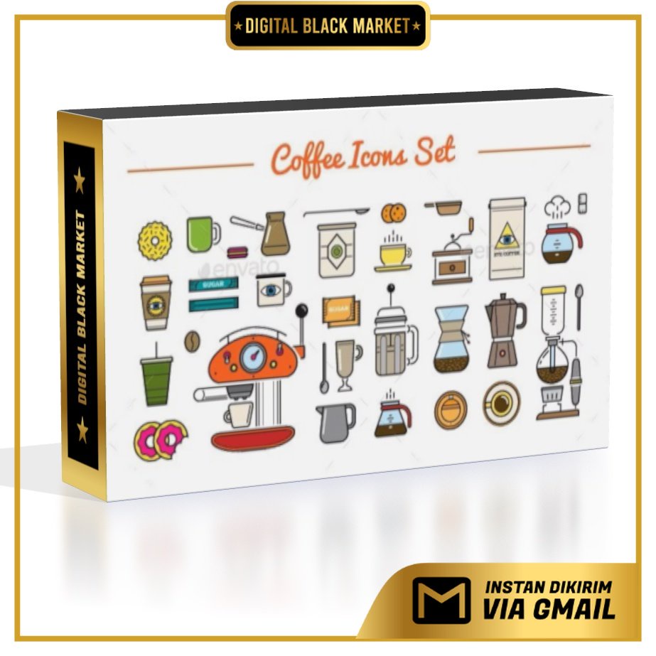 Great 32 32 Vector Coffee Icons Set