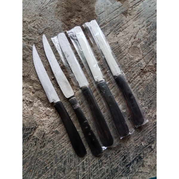 Pisau Dapur Tanduk Galonggong Peso Dapur Gagang Tanduk Kerbau Bilaah Baja Perr Kualitas No. 01 Termu