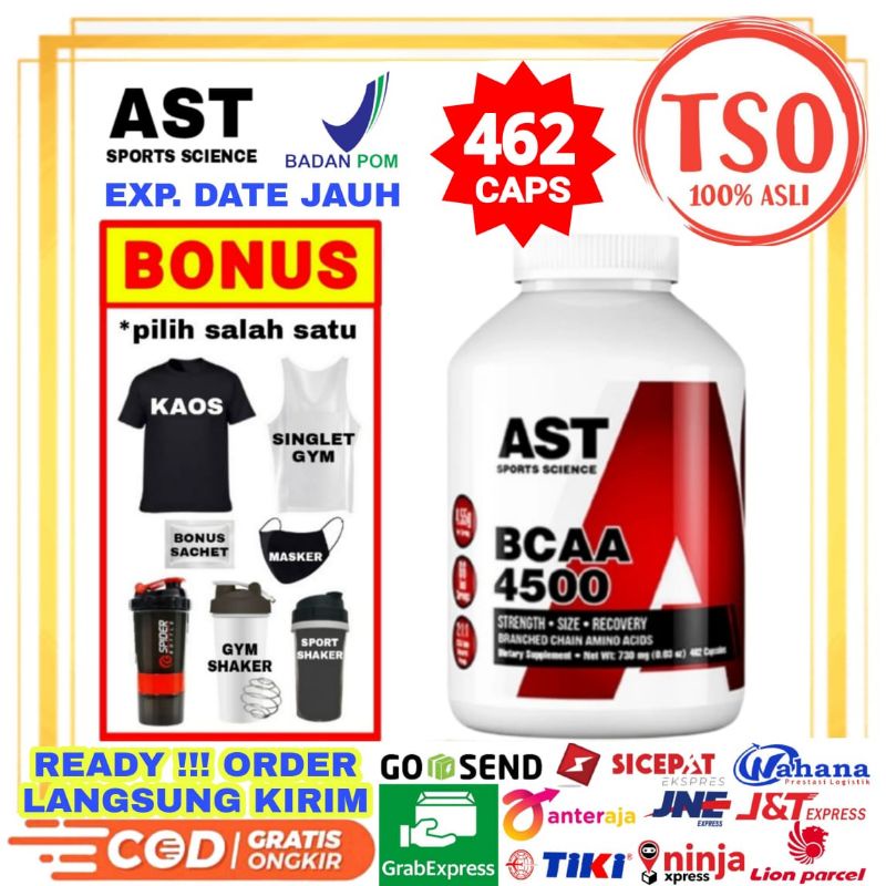AST BCAA 462 caps Suplemen Fitness BPOM ORI AST BCAA 4500 462 capsul AST BCAA 462caps BCAA Kapsul