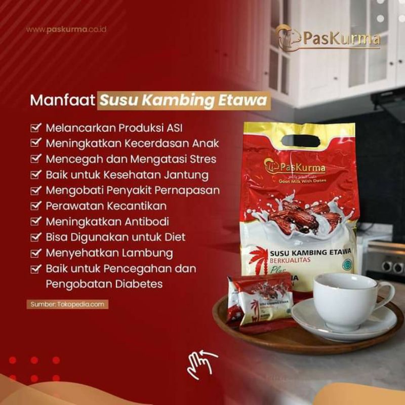 

Susu Kambing Etawa Plus Kurma Pilihan PASKURMA