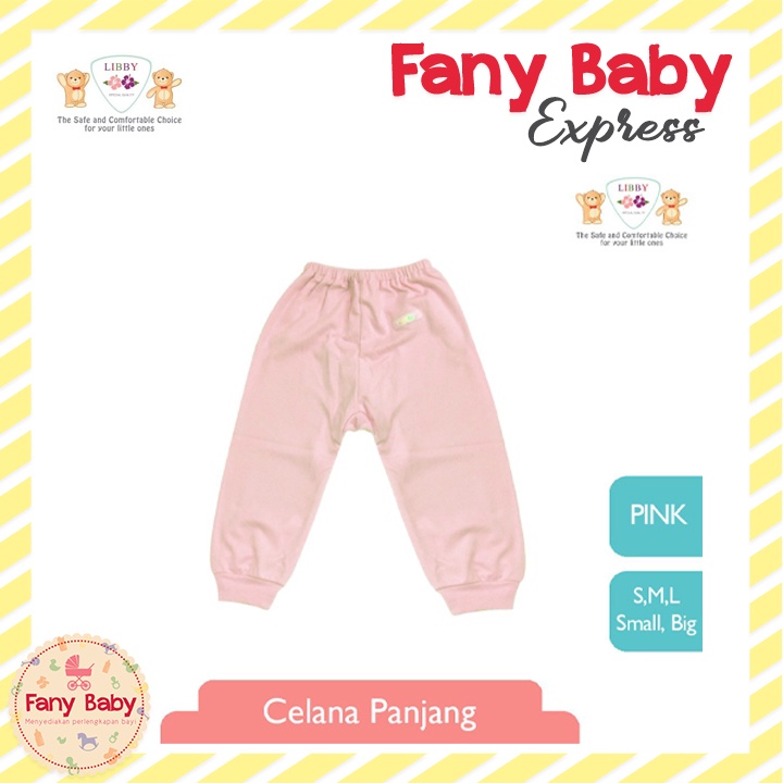 LIBBY CELANA PANJANG BUKA KAKI POLOS ISI 3PCS