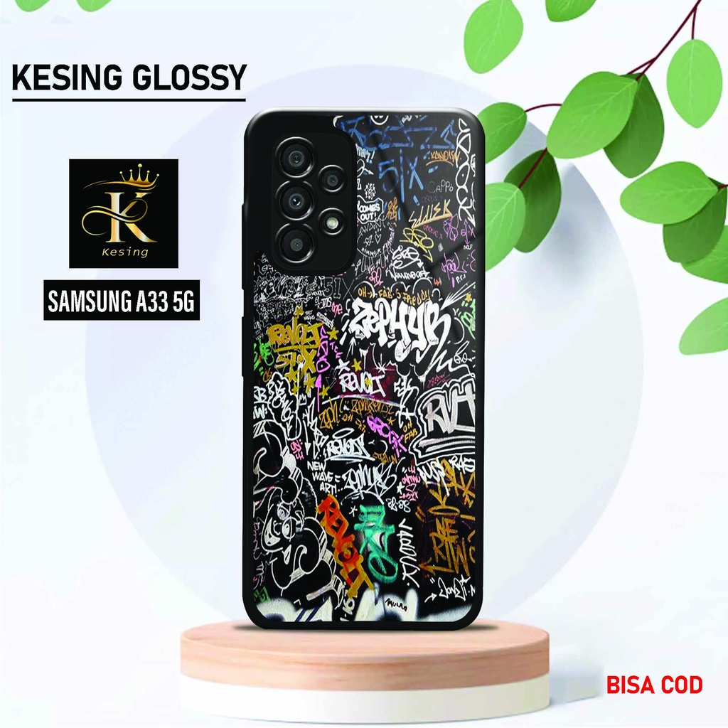 Case Samsung A33 5G - Hardcase Glossy Samsung ( KS35 ) - Softcase Samsung A33 5G - Fashion Case Sams