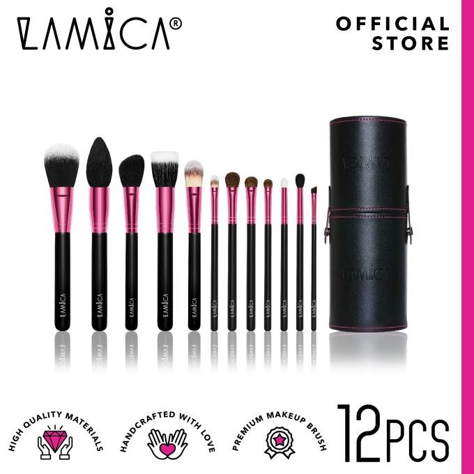 LAMICA Complete Essential Set - Makeup Brush / Kuas Makeup