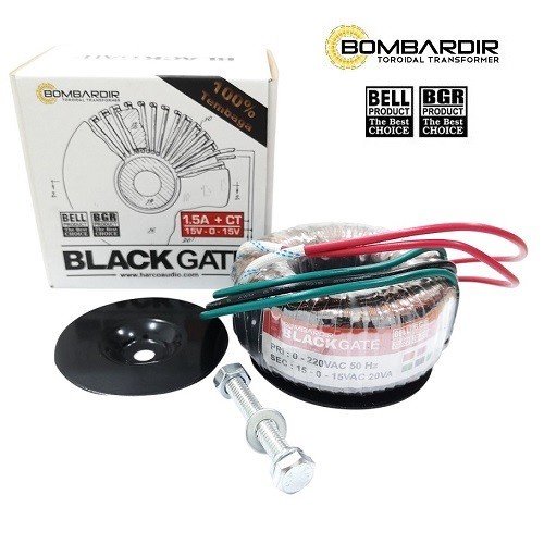 Trafo Toroid 1,5A-18V (+Ct) Bombardir Black Gate