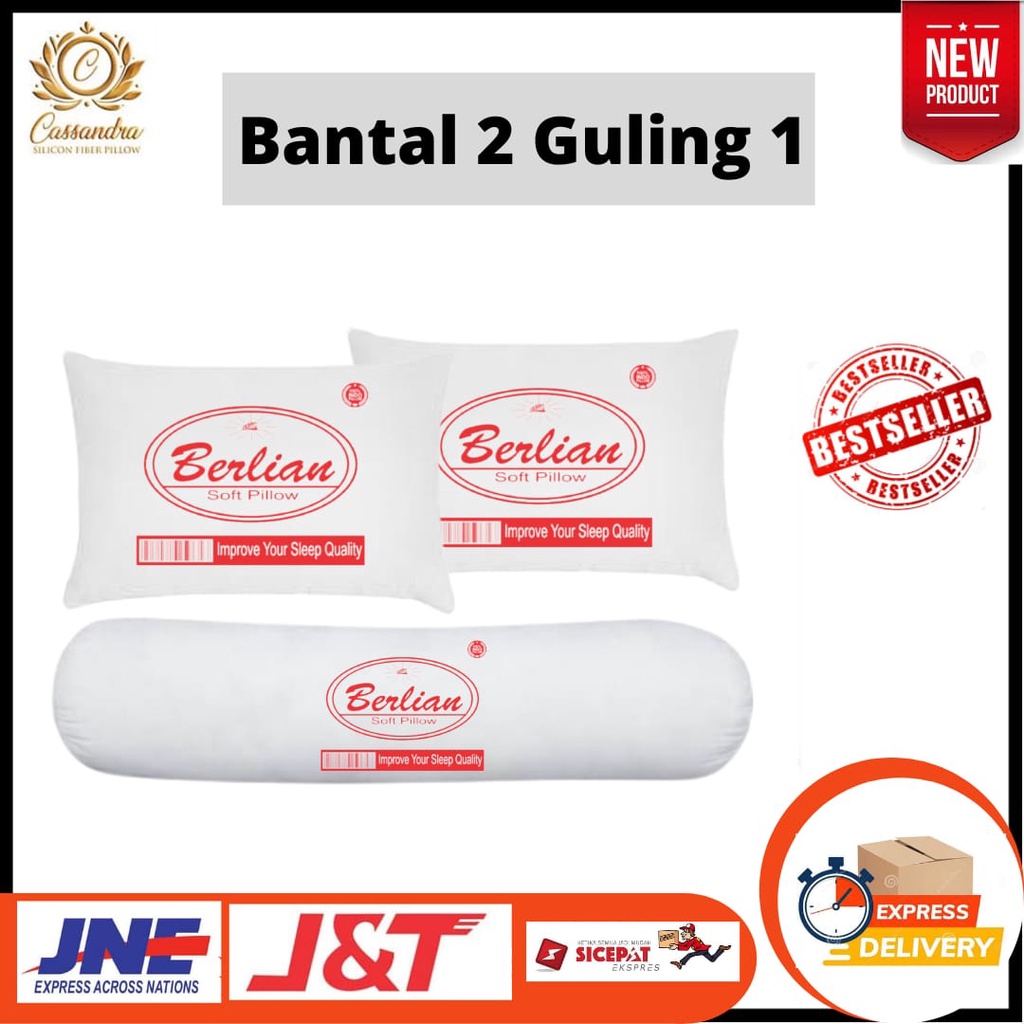 Bantal Guling Tidur Kepala Leher Isi Dacron