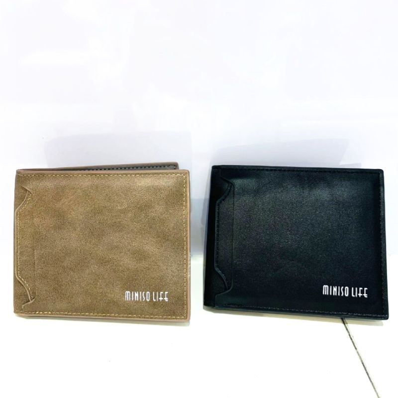 MINISO RETRO MEN'S WALLET WITH CARD HOLDER / DOMPET LIPAT PRIA