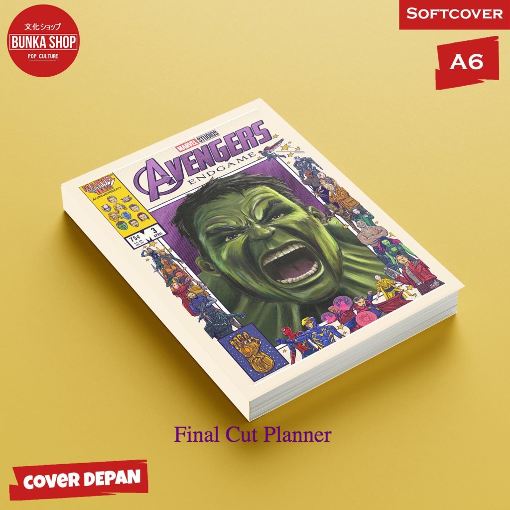 

Pocket Note Marvel Avengers Char hulk Softcover A6 Buku Tulis Catatan Notes Agenda Planner Jurnal