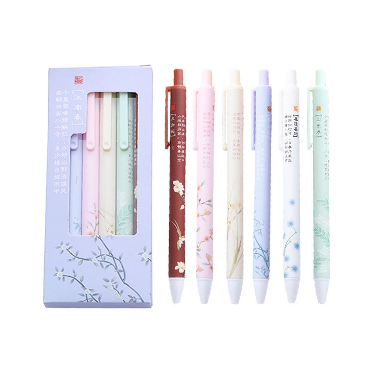 6 Pcs Pena Pulpen Cetekan Set GMALL ST0069