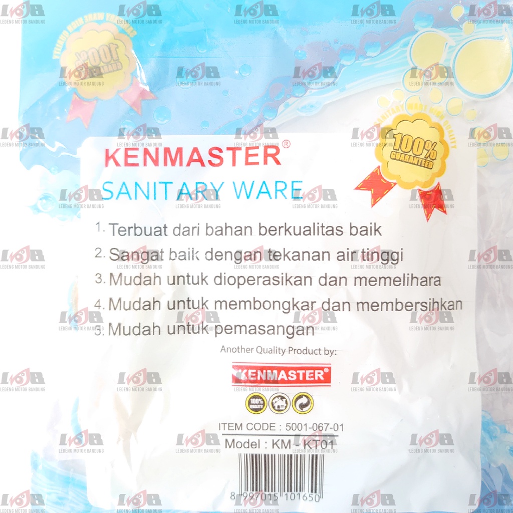 Kenmaster Kran Taman PVC Plastik Keran Air Ledeng 1/2 inci