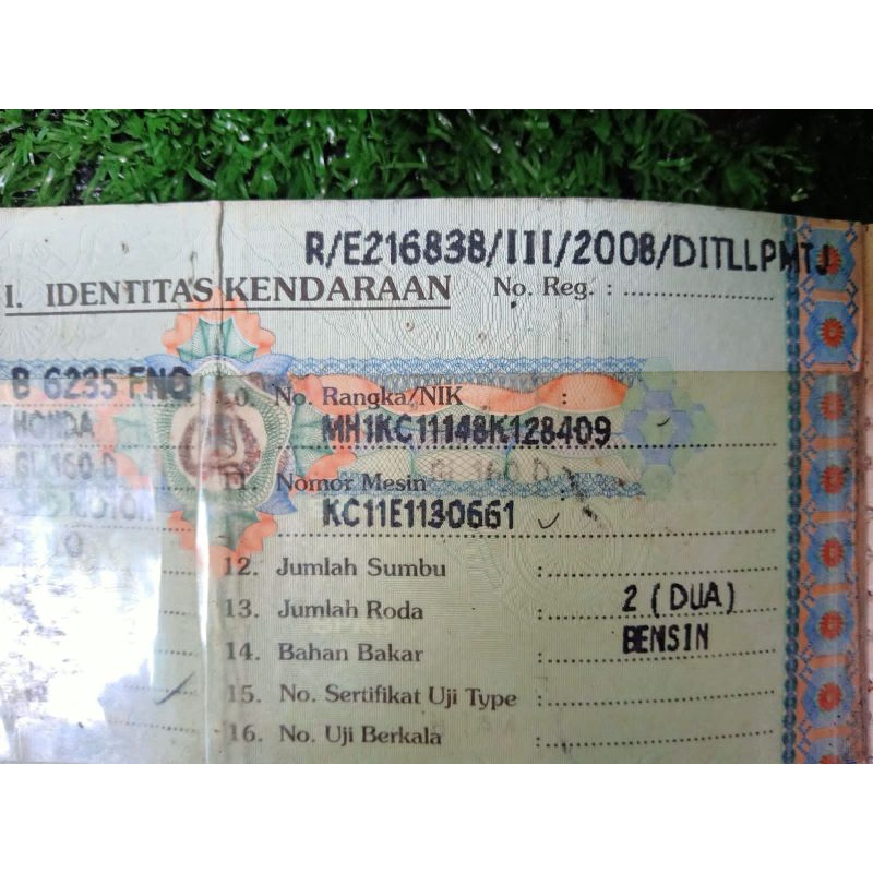 surat Megapro 2008