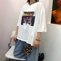 BRIGO Kaos Oversize Itachi Uchiha Crowd Anime II Kaos Oversize Print DTF II Kaos Jumbo Size Pria &amp; Wanita