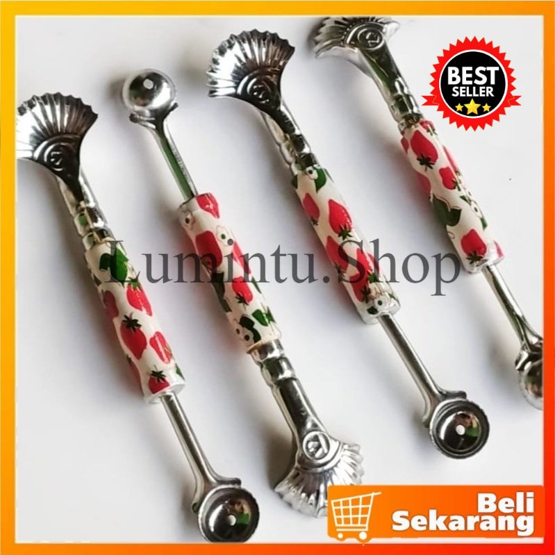 

Kerok Degan Ceplokan Bulat Buah Kerokan Kelapa muda Stainless