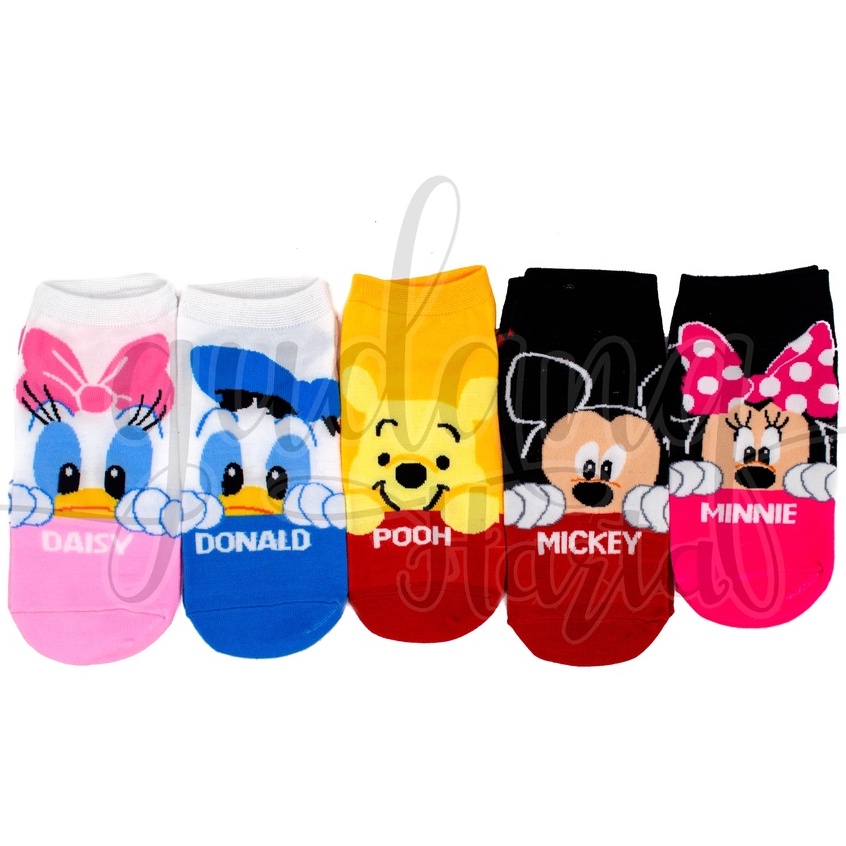 Kaos Kaki Pendek Wanita Karaker Intip Sock Motif Duck Mouse Bear GH 103135