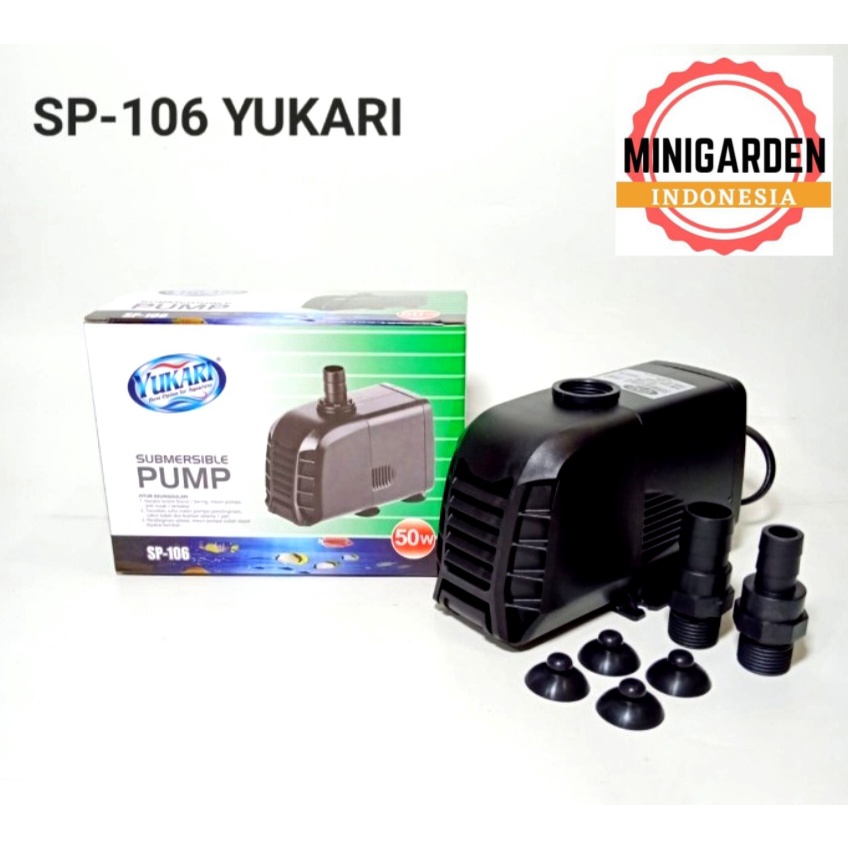 YUKARI SP-106 SUBMERSIBLE PUMP POMPA AIR CELUP FILTER AQUARIUM KOLAM