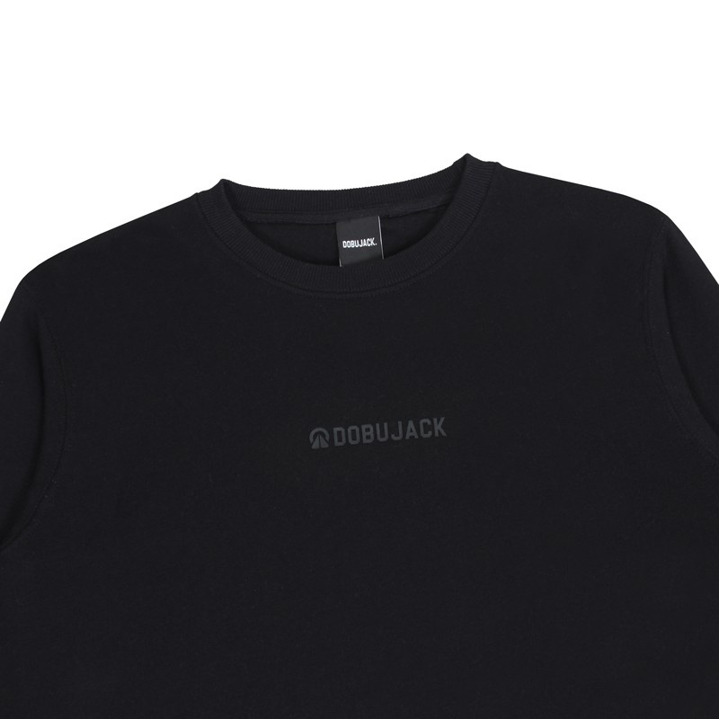 SWEATER DOBUJACK LITTLE LOGO BLACK ON BLACK