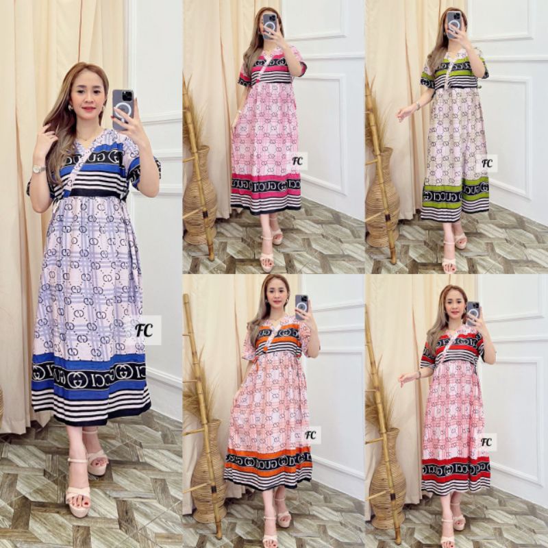 Daster Kimono Busui Friendly Motif Gucci