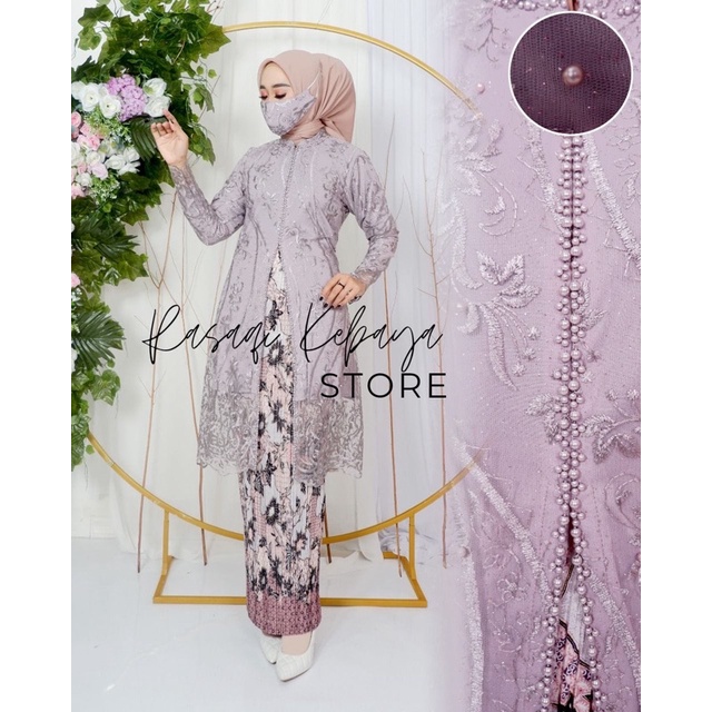 ( Bisa cod) Stelan tunik payet by rasaqi-kebaya busui payet mutiara- Kebaya modern- Kebaya brukat- Kebaya Modren - Set Kebaya Brukat-set kebaya pesta dan wisuda-tunik brukat-tunik modern-kebaya ibu menyusui-kebaya Lamaran-tunik busui-kebaya kondangan