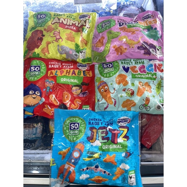 

So Good Chicken Nugget Karakter / Nugget Alphabet / Nugget Jetz / Nugget Dino / Nugget Animal / Nugget Vegie Ori