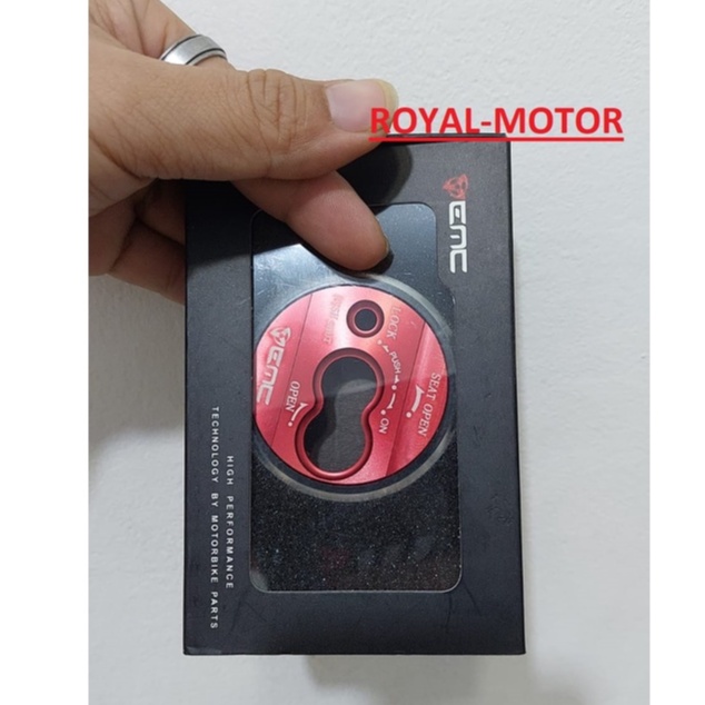 EMC cover kunci kontak nmax lama mioj soul gt COVER tutup kunci kontak nmax variasi full cnc emc UNIVERSAL