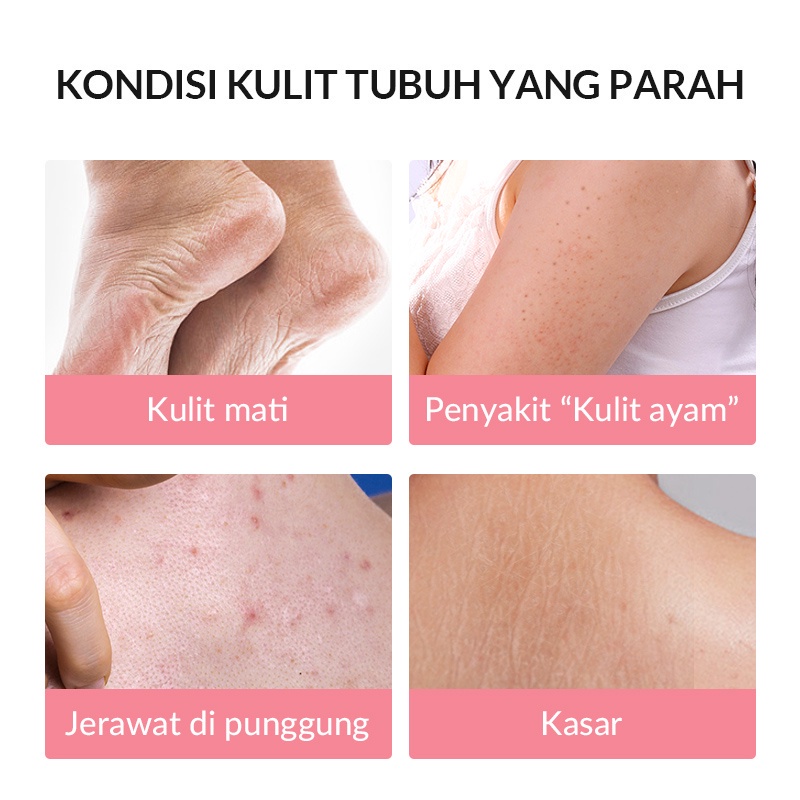 BISA COD  BPOM BIOAQUA Body Scrub Badan Peach Extract Fruit Exfoliation 140g Body Care Whitening Brightening RUMAH CANTIK 354