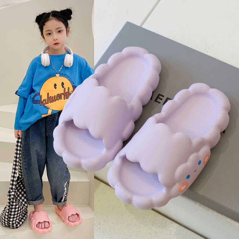 Zerolimit - Sandal Jelly Awan Anak Lucu Sendal Slip On Cloud Anak Perempuan Terbaru Sandal Selop Cewek Kekinian