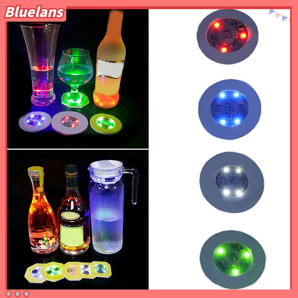 Stiker Tatakan Botol Dengan Lampu LED Luminous Untuk Dekorasi Pesta