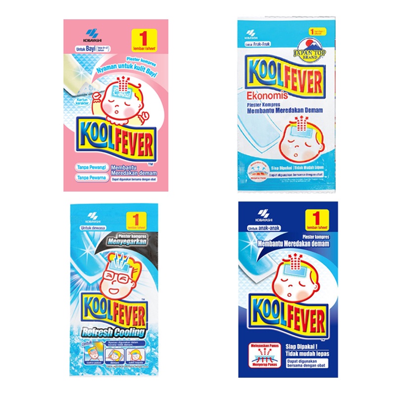 KOOLFEVER MURAH PLESTER KOMPRES DEMAM BAYI ANAK COOLFEVER KOOL FEVER