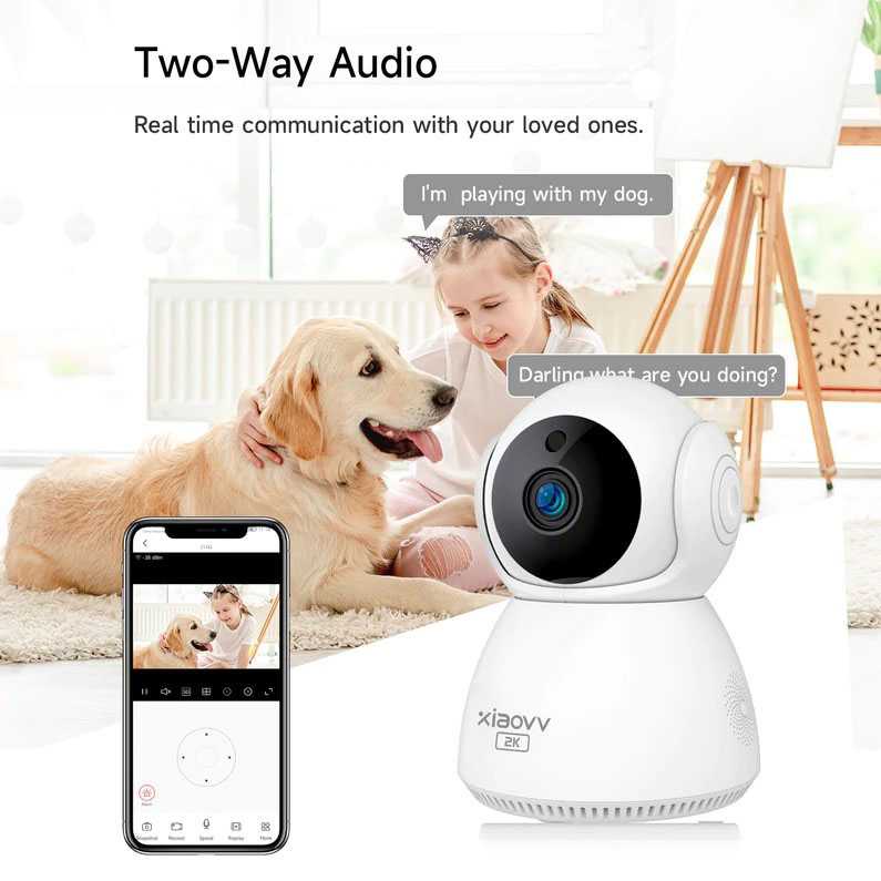 [ COD ] Xiaovv Kamera CCTV WiFi PTZ Smart Camera 2K - XVV-3630S-Q8