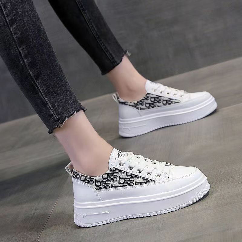 Free BOX Sepatu Wanita Sneakers Wanita Model Korea Import Premium Quality Sepatu Sneakers Wanita Import Sepatu Wanita Kasual Polos Tali Premium Quality NS669D