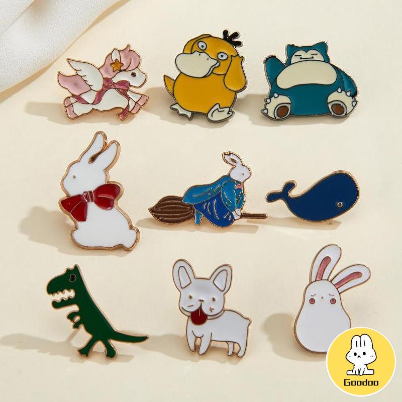 Pin Bros Lucu Kreatif Kartun Bros Gadis Aksesoris Tas Pakaian Liontin Pin Lencana Aksesoris Wanita -Doo