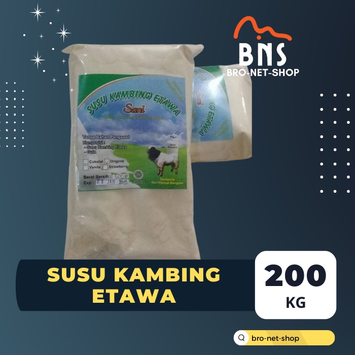 

Susu bubuk kambing etawa 200 gr