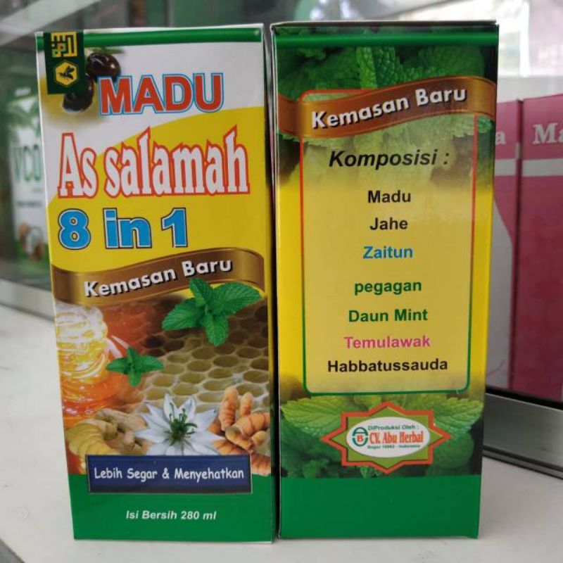 

Madu As salamah 8 in 1 lebih Segar Dan Menyehatkan (280 ml)