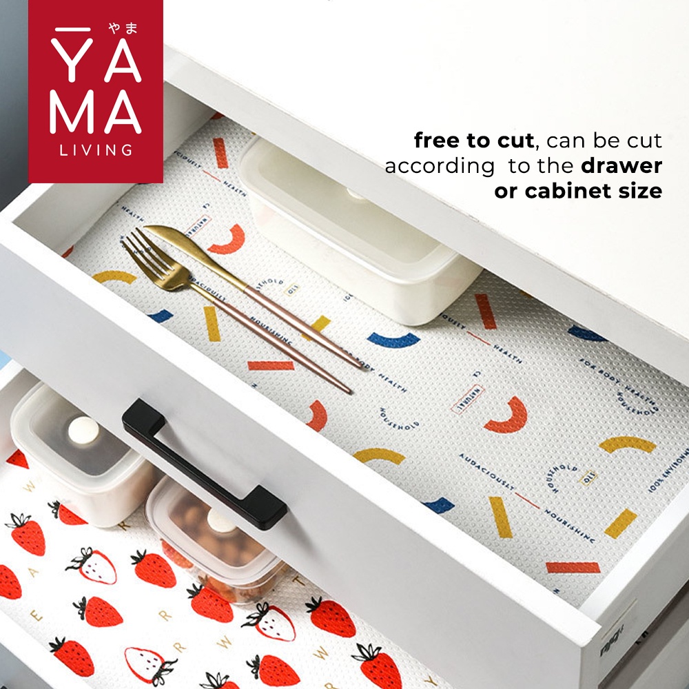 YAMA SORA Waterproof Mat Alas Laci Transparan Kabinet Lemari Dapur Anti Slip
