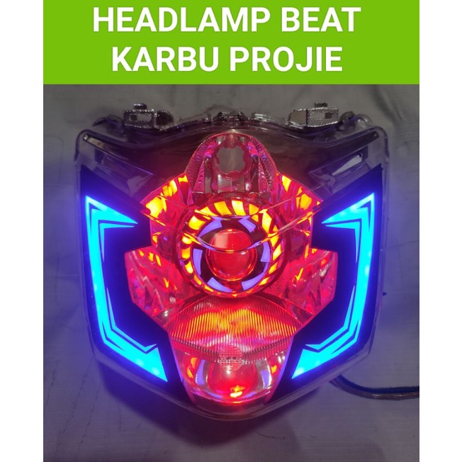 headlamp beat karbu/projie beat karbu