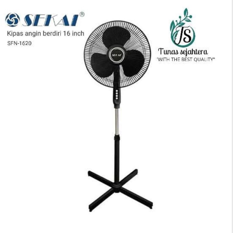 Kipas Angin Sekai SFN 1620 16 Inch Putih - Stand Fan Berkualitas Tinggi