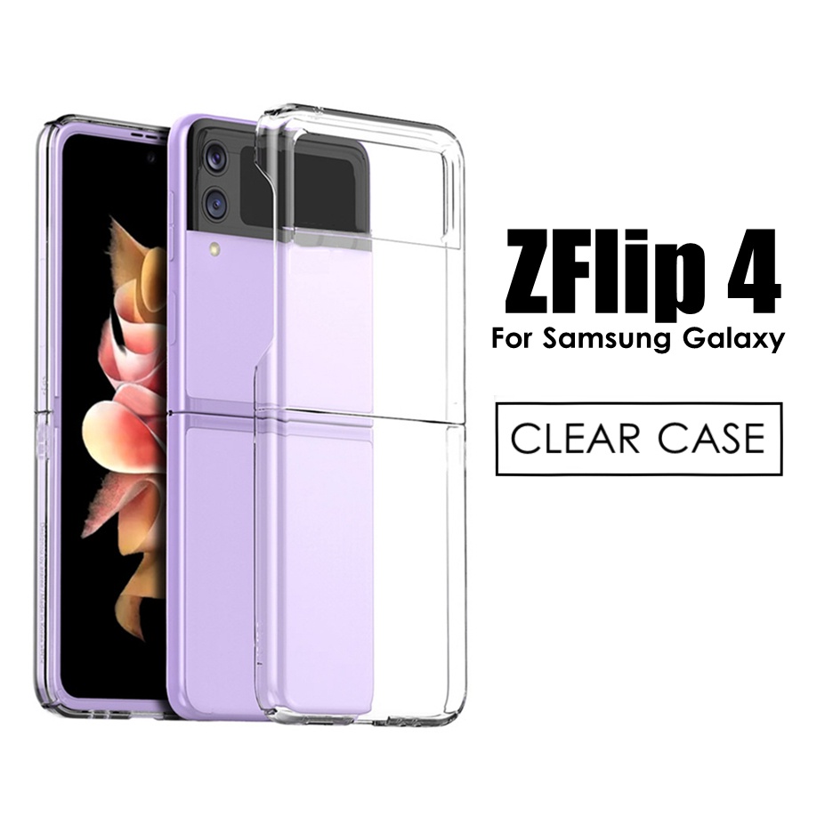 1 PC Casing Hard Case PC TPU Transparan Ultra Tipis Shockproof Anti Jatuh Untuk Samsung Galaxy Z Flip 4